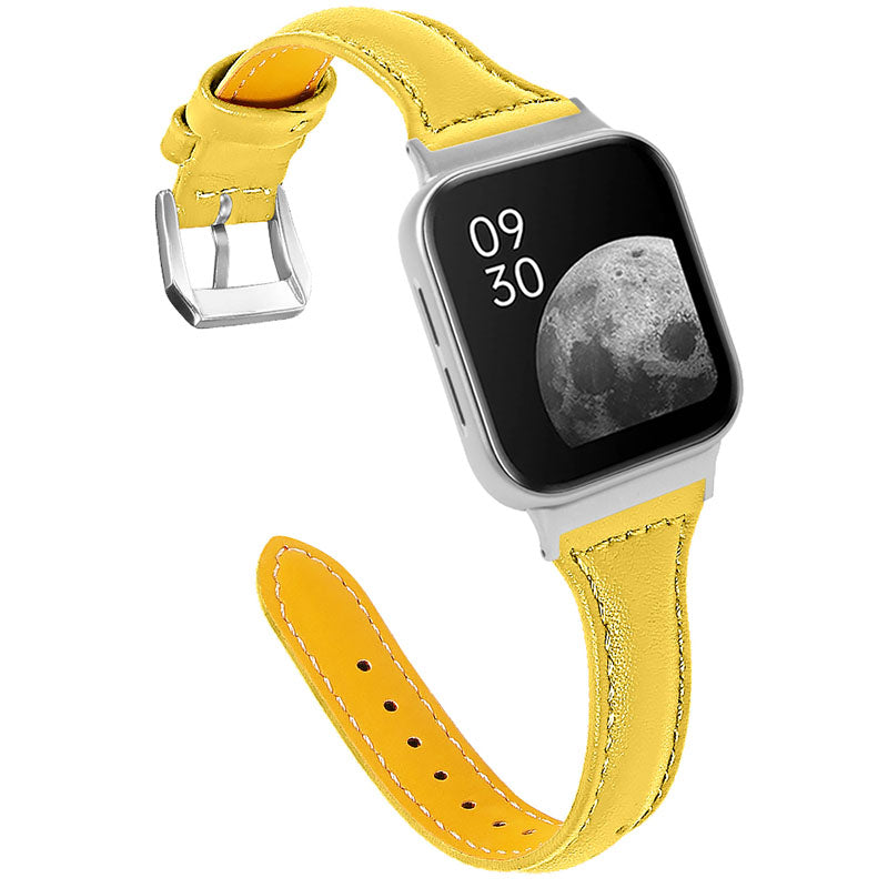 Top Layer Cowhide Genuine Leather Smart Watch Strap Replacement Watch Band for Oppo Watch 46mm Top Layer Cowhide Genuine Leather Smart Watch Strap Replacement Watch Band for Oppo Watch 46mm